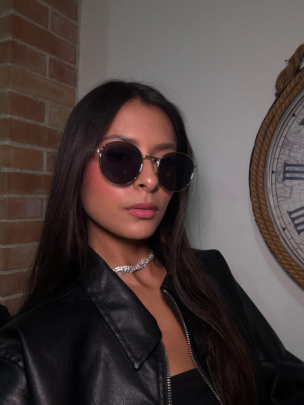 Gafas De Sol Parma Doradas x Negras