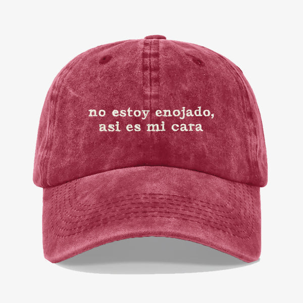 Gorra Prelavada No estoy enojado