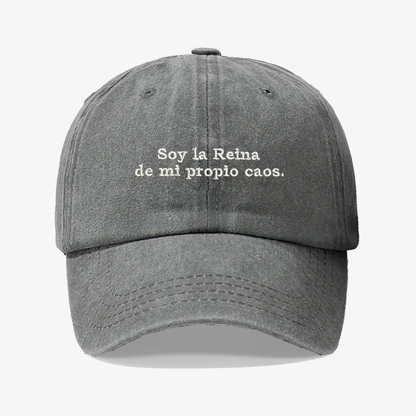Gorra Prelavada Soy La Reina