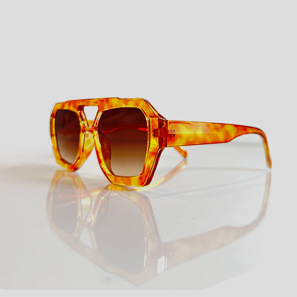 Gafas De Sol Santorini Amarillo x Cafe