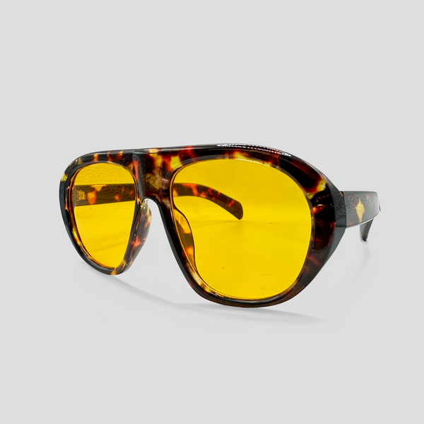Gafas De Sol India LeopardoX lente amarillo