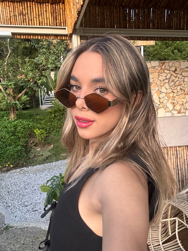 Gafas De Sol Dominican Dorada x Naranja