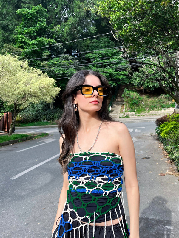 Gafas De Sol Dublín Negra x Amarillo