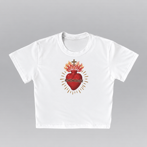 Corazon Cruz- Crop top