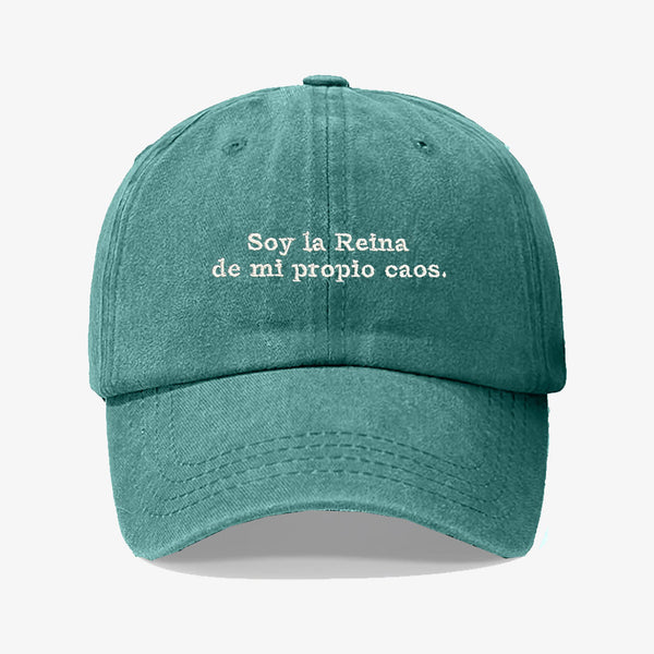 Gorra Prelavada Soy La Reina