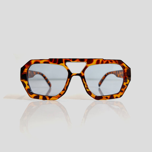 Gafas De Sol Santorini Leopardo x Negra