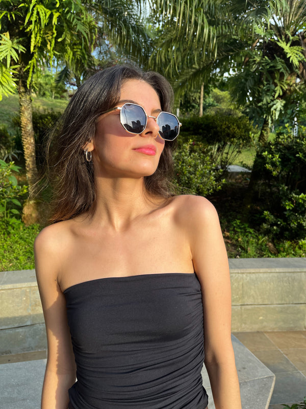 Gafas De Sol Vancouver - Negras x Doradas