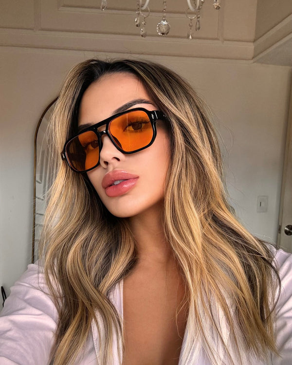 Gafas De Sol Marsella Negra x Naranja