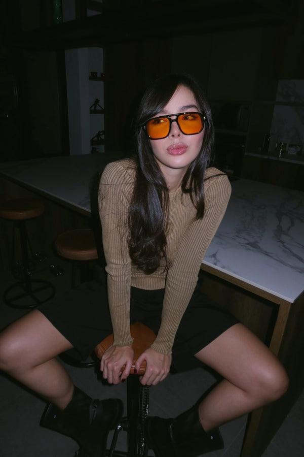 Gafas De Sol Marsella Negra x Naranja