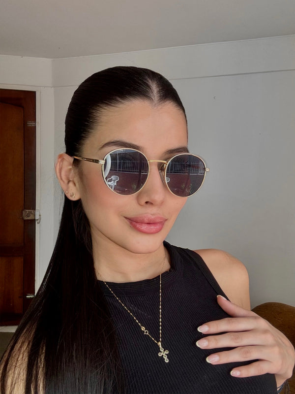 Gafas De Sol Parma Doradas x Negras