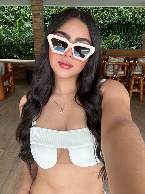 Gafas De Sol Singapur Beige x Cafe