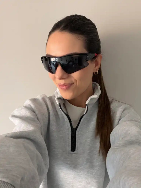 Gafas De Runners Negro x Rojo