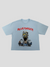 Essential Boxy Fit T-Shirt IRON (Azul)