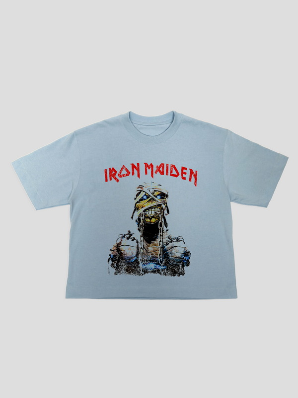 Essential Boxy Fit T-Shirt IRON (Azul)