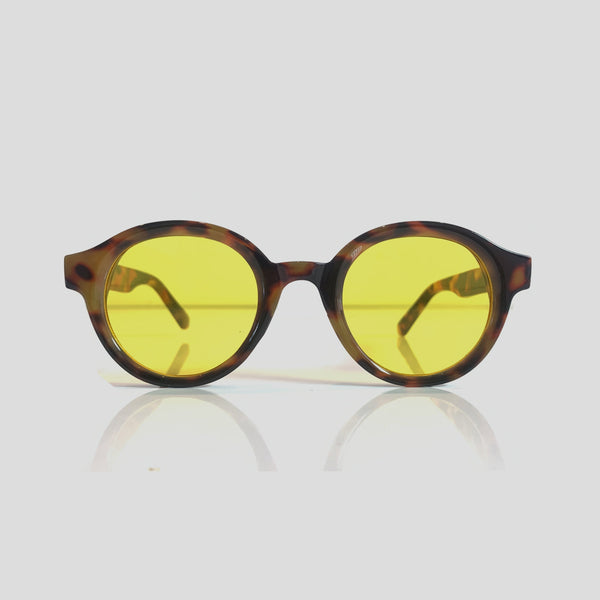 Gafas De Sol Belice Leopardo x Amarillo