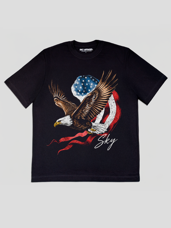 Camiseta Negra USA SKY
