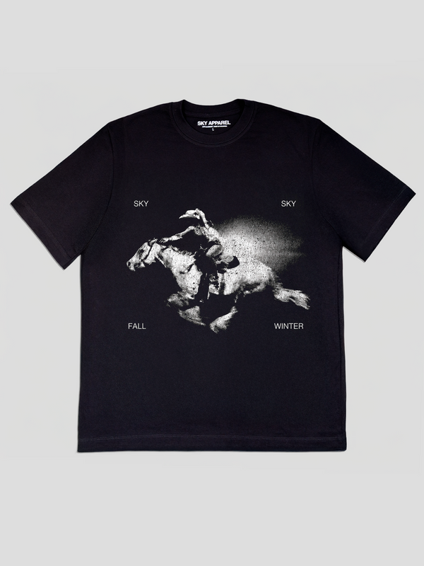 Camiseta Negra Fall winter horse