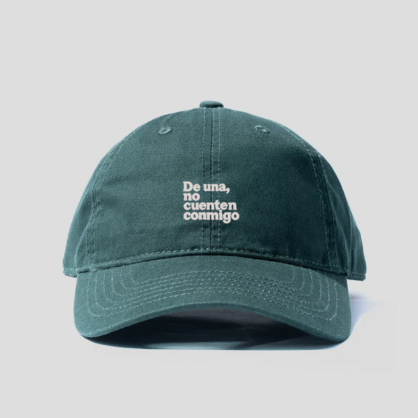Gorra Prelavada De una, no cuenten conmigo