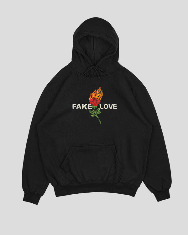 Fake LoveHoodie - Negro