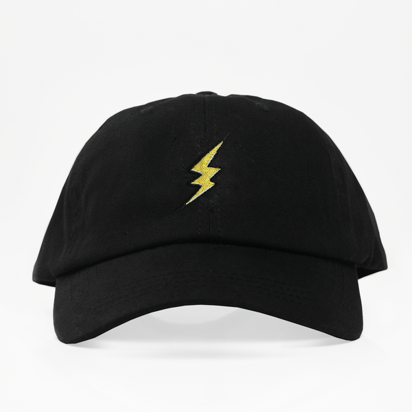 Rayo De Energia Amarillo Dad Hat - Negra