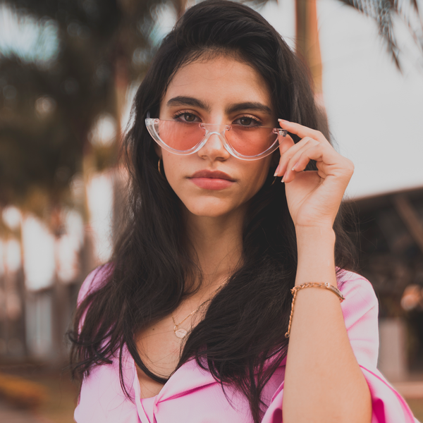 Gafas De Sol SOFT RETRO PEACH TRANSPARENTE