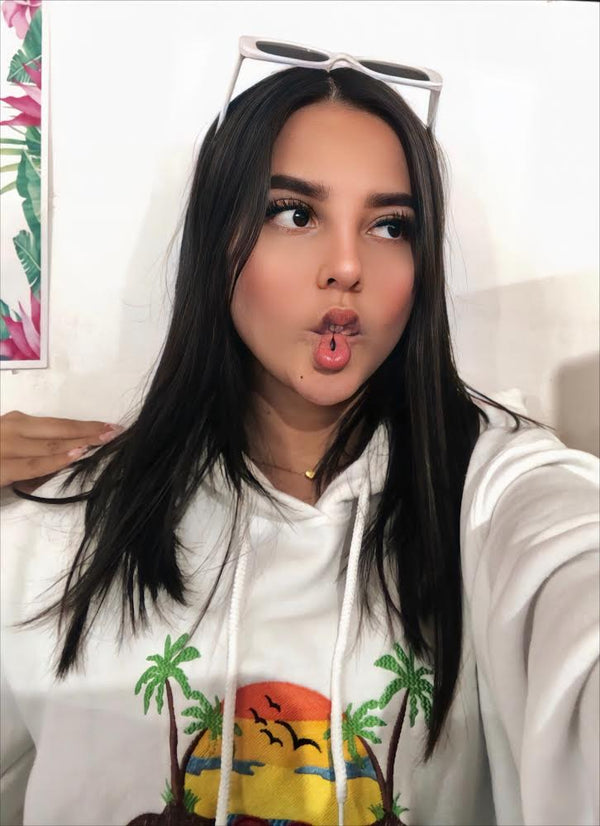 Un verano - Hoodie -Blanco