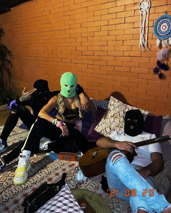 SKI - MASK- verde Fluorescente