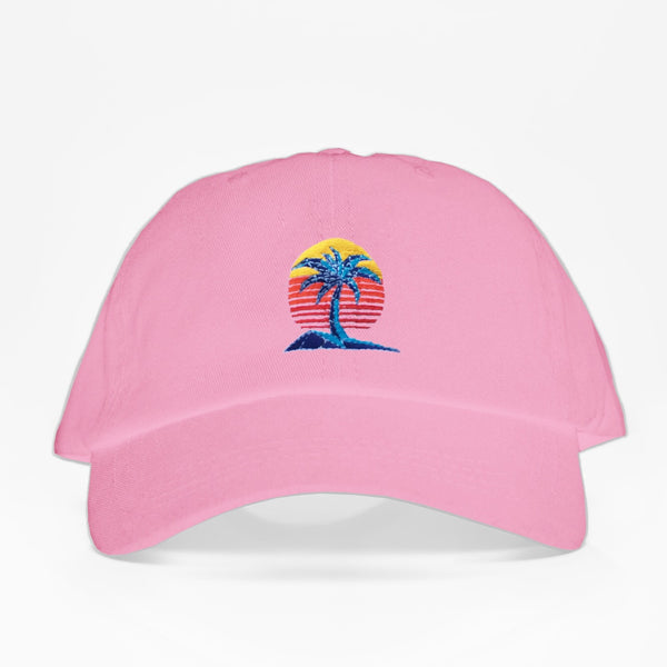 Palm Set Dad Hat - Rosada