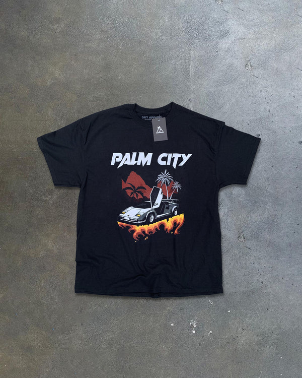 Palm city T-Shirt - Negra