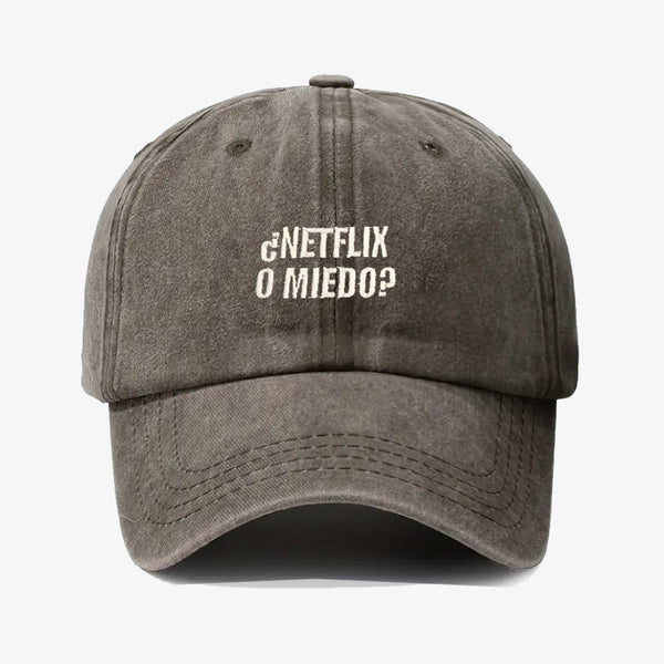 Gorra Prelavada Netflix o Miedo