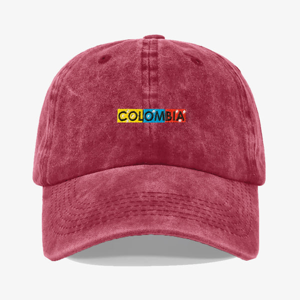 Gorra Prelavada Colombia en Letras