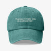 Gorra Prelavada Viviendo Mi Mejor Vida
