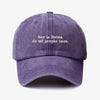 Gorra Prelavada Soy La Reina