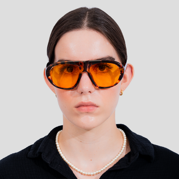 Gafas De Sol India LeopardoX lente amarillo