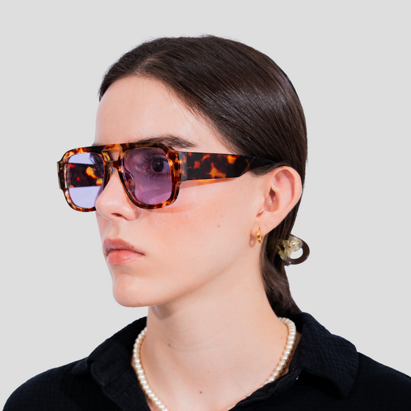Gafas De Sol Gafas de sol Milano Morada x Leopardo