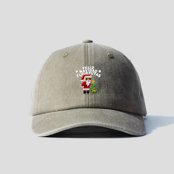 Gorra Prelavada Feliz Navidad