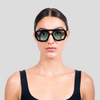 Gafas De Sol Santorini Negra x Verde