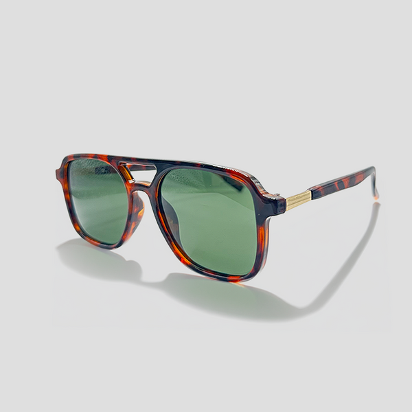 Gafas De Sol Alemania Leopardo Lente Verde