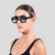 Gafas De Sol Santorini Negra x Verde