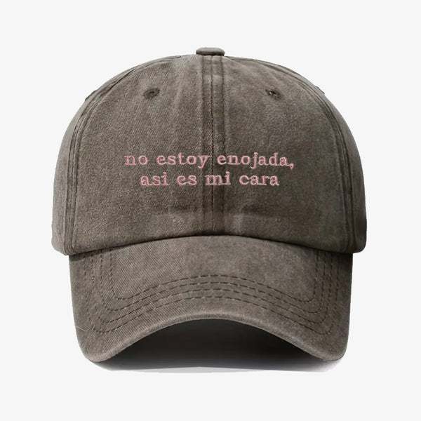 Gorra Prelavada Así es mi cara