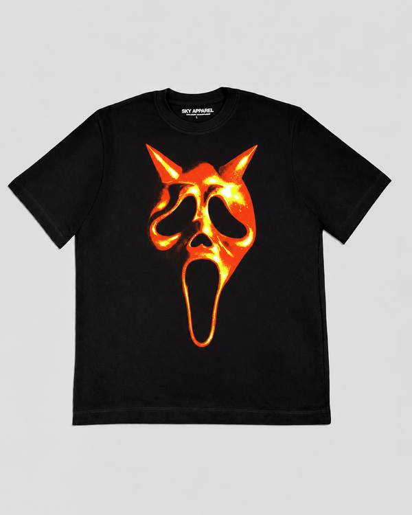 Camiseta Negra Scary movie Dorado