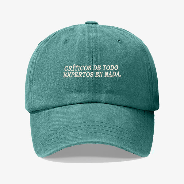 Gorra Prelavada Críticos De Todo