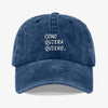 Gorra Prelavada Como Quiera Quiero