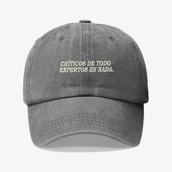 Gorra Prelavada Críticos De Todo