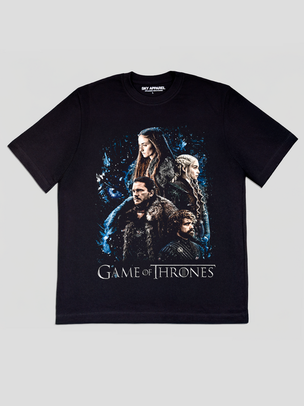 Camiseta Negra Game of Thrones