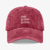 Gorra Prelavada Como Quiera Quiero