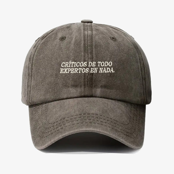 Gorra Prelavada Críticos De Todo