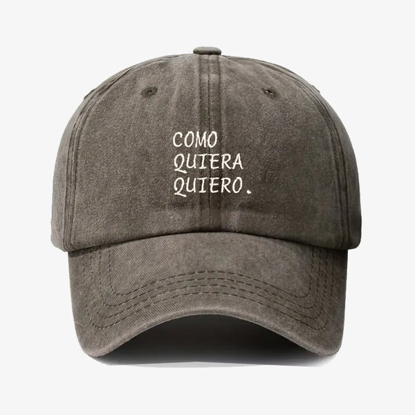 Gorra Prelavada Como Quiera Quiero