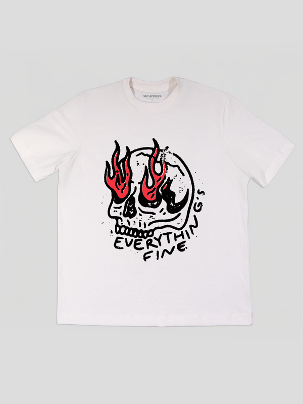 Everthings Fine (Estampado) T-Shirt (Blanca)