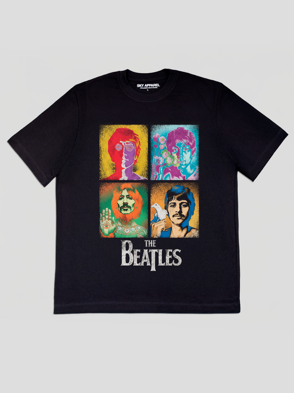 Camiseta Negra The Beatles